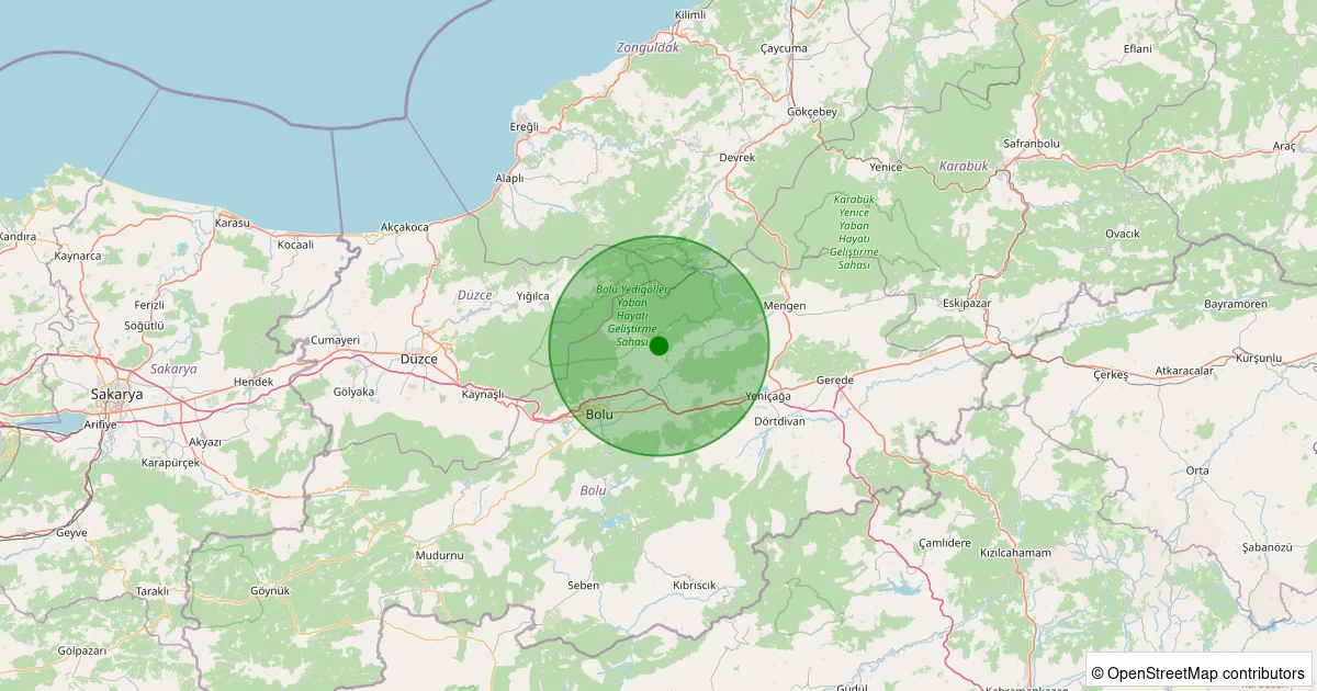 14 Aralık 2025 saat 08:23 - Merkez - 1.70ml depreminin harita gösterimi