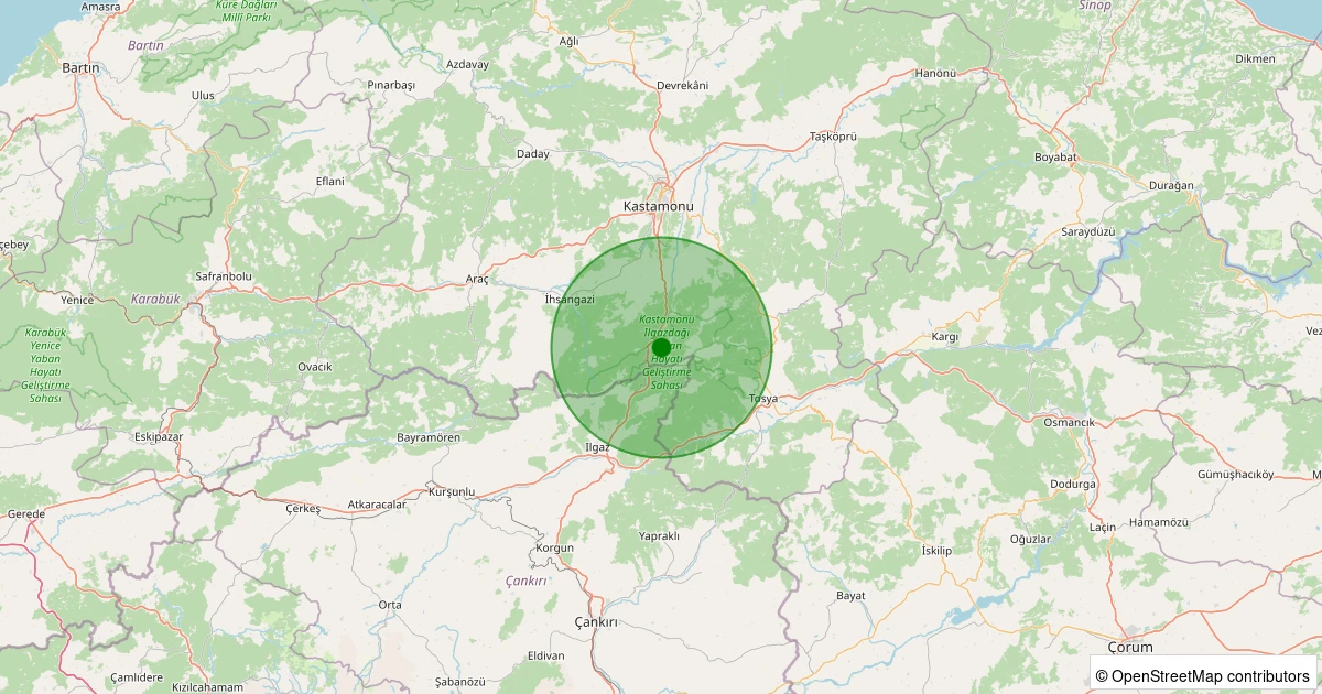 14 Aralık 2025 saat 10:34 - Merkez - Bostan Köyü - 1.60ml depreminin harita gösterimi